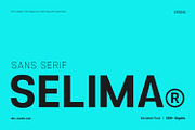 Selima, a Sans Serif Font by din-studio.com (Thumbnail 1 of 14)