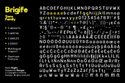 Brigife - Family Font, a Sans Serif Font by Rastype (Thumbnail 10 of 11)