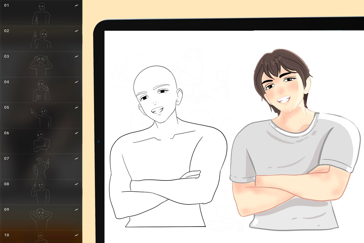 500 Anime Stamps Procreate Brush Set, a Brush Add-On by DrawingStoryShop (Photo 5 of 9)