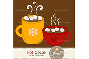 Hot Cocoa Digital Papers and Clipart, a Pattern Graphic by JennyL Designs (Thumbnail 4 of 5)