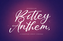 Bitley Anthem - Handwritten Font