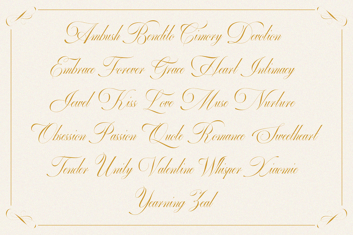 GEFUHATPIN — Elegant Calligraphy, a Script Font by Enxyclo Studio (Photo 12 of 23)