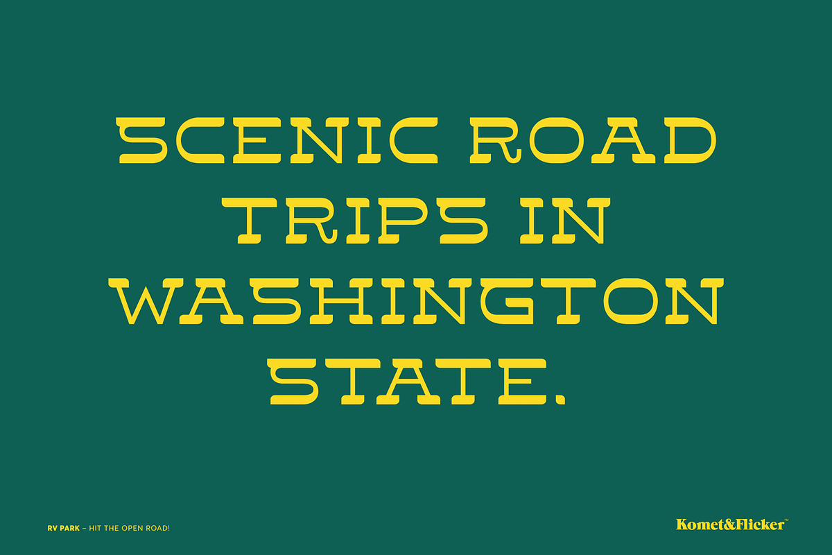 RV Park - Hit the Open Road!, a Slab Serif Font by Komet & Flicker (Photo 11 of 14)