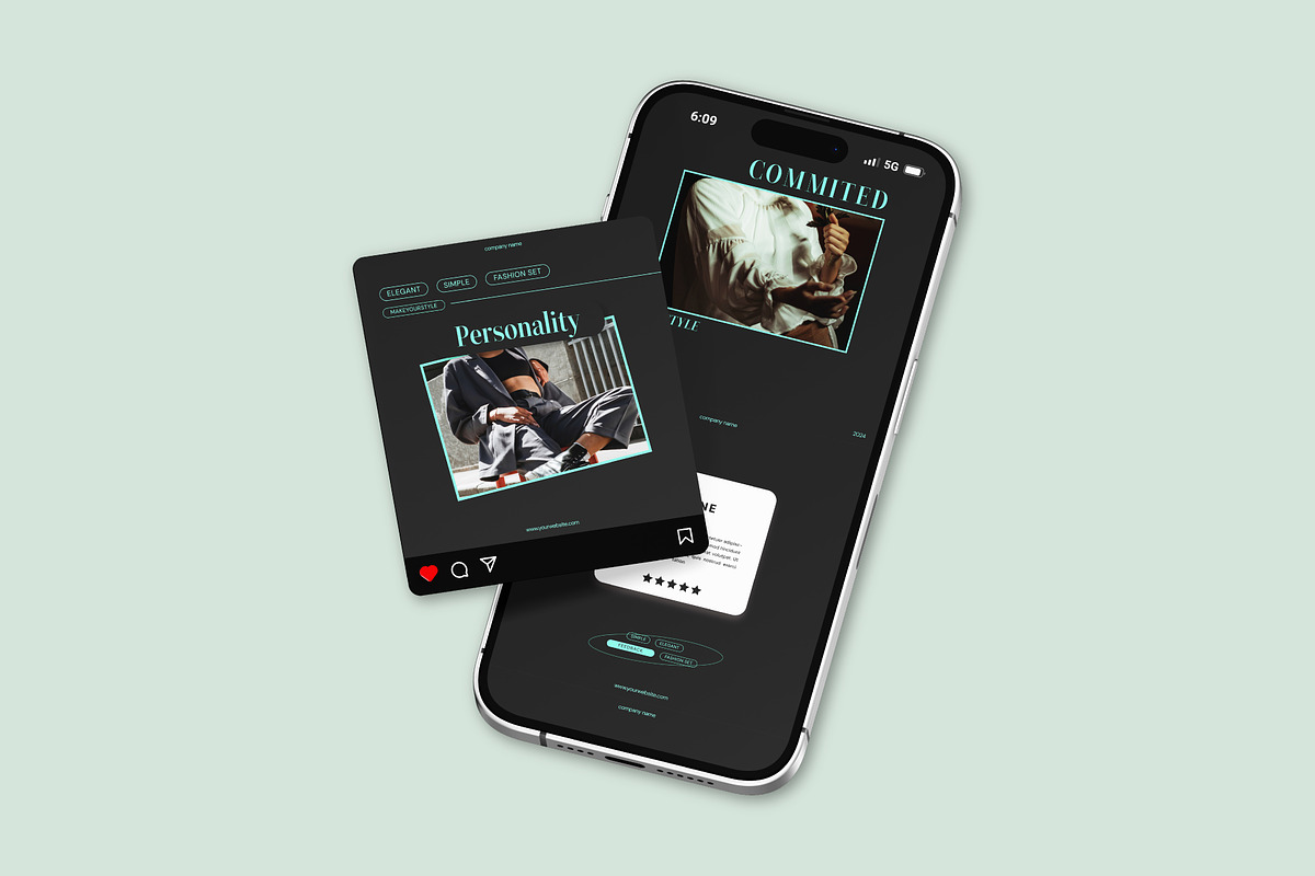 Trendy // Fashion Social Media Kit, a Social Media Template by SecondBrain Store (Photo 7 of 9)