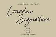 Lourdes Signature Handwritten Font, a Script Font by Mila Garret (Thumbnail 11 of 11)