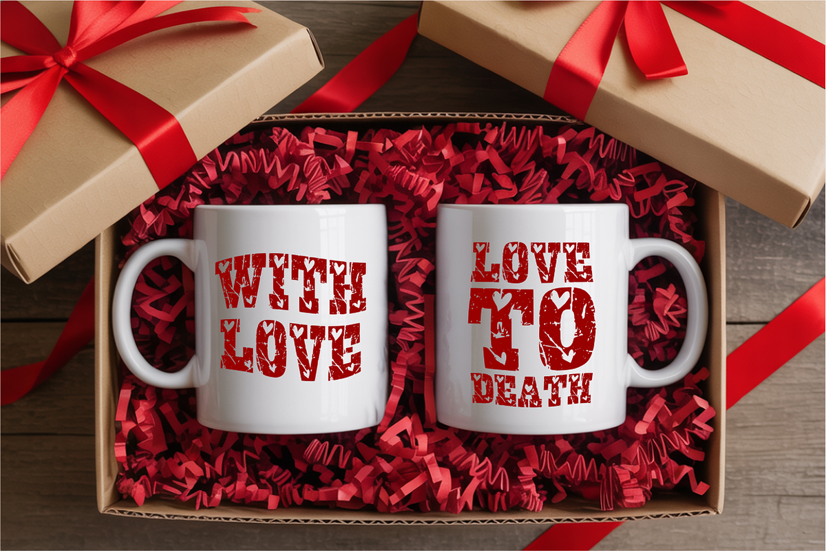 Vintage Valentine – Distressed Heart, a Slab Serif Font by KiddoGlyphs Studio (Photo 3 of 5)