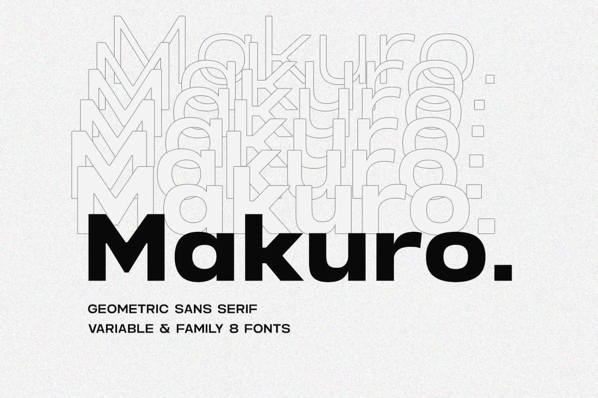 Makuro - Variable Geometric Font, a Sans Serif Font by Typeskets (Photo 12 of 12)