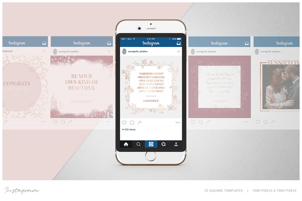 COPPERING | Social Media Kit, a Social Media Template by Marigold Studios (Photo 4 of 14)
