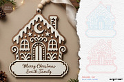 Gingerbread Houses Ornament Bundle, a Decorative Illustration by svgocean (Thumbnail 13 of 13)