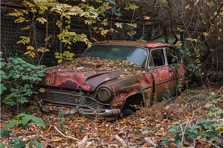 Abandoned truck containing vintage, old, and truck preview 4