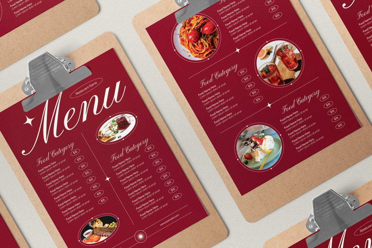 Fine Dining Food Menu, a Flyer Template by graphicook (Photo 3 of 4)