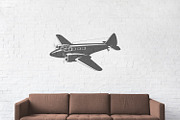 Light Passenger Planes Silhouettes, a Transportation Illustration by Yurals Art (Thumbnail 5 of 5)