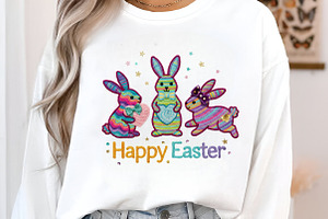 Faux Yarn Easter Png Happy Easter Bu, an Animal Illustration by designcity5