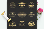 18 Wedding Logos and Badges, a Branding & Logo Template by Vasya Kobelev (Thumbnail 4 of 10)