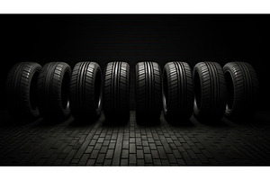 vehicle tire dark background ai, a Background Photo by pikepicture