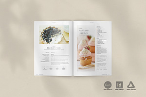 Cook- And Recipebook / Canva Indd