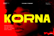 Korna, a Sans Serif Font by Ideal Eksis (Thumbnail 1 of 18)