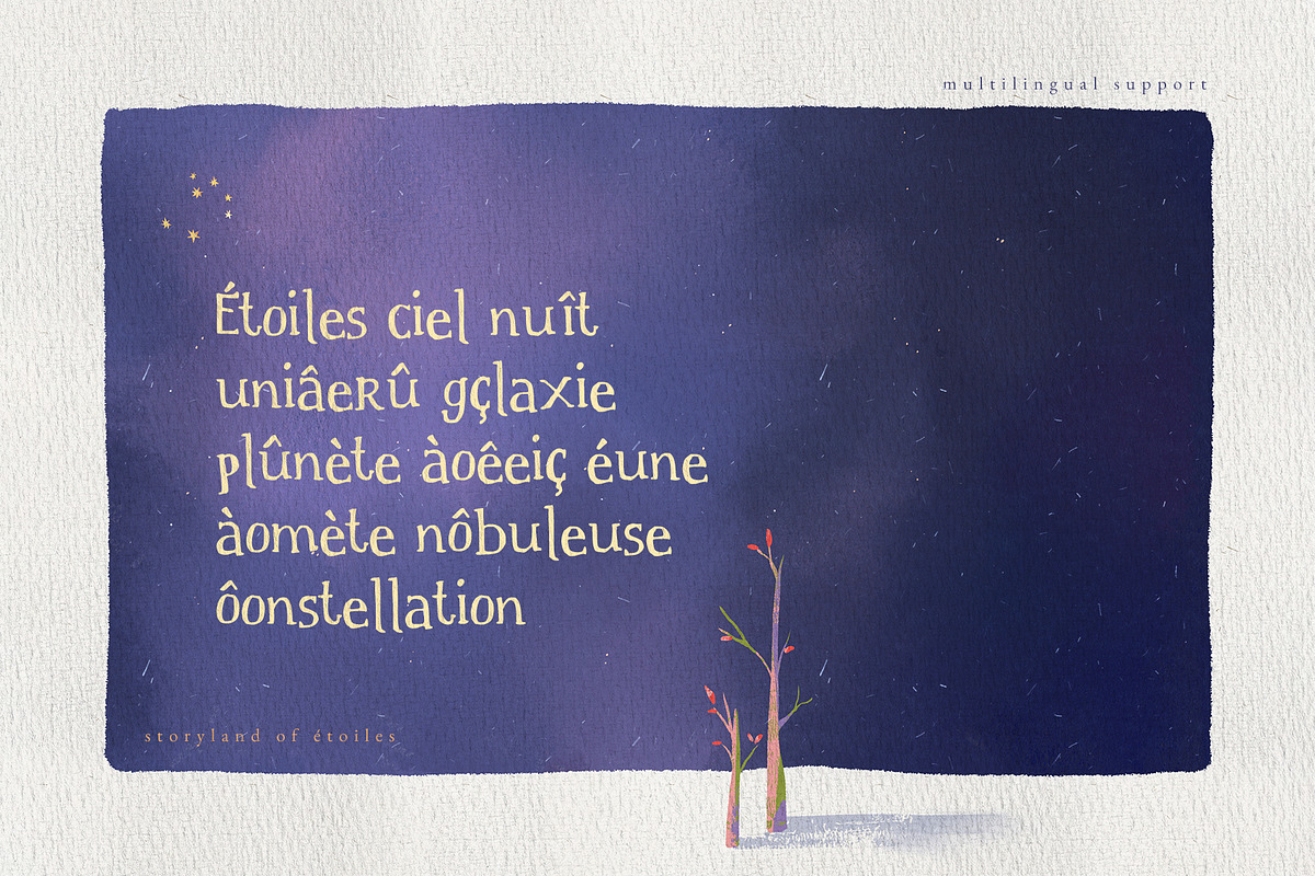 Storyland of Étoiles Handdrawn Serif, a Handwritten Font by Perplexitics (Photo 9 of 10)