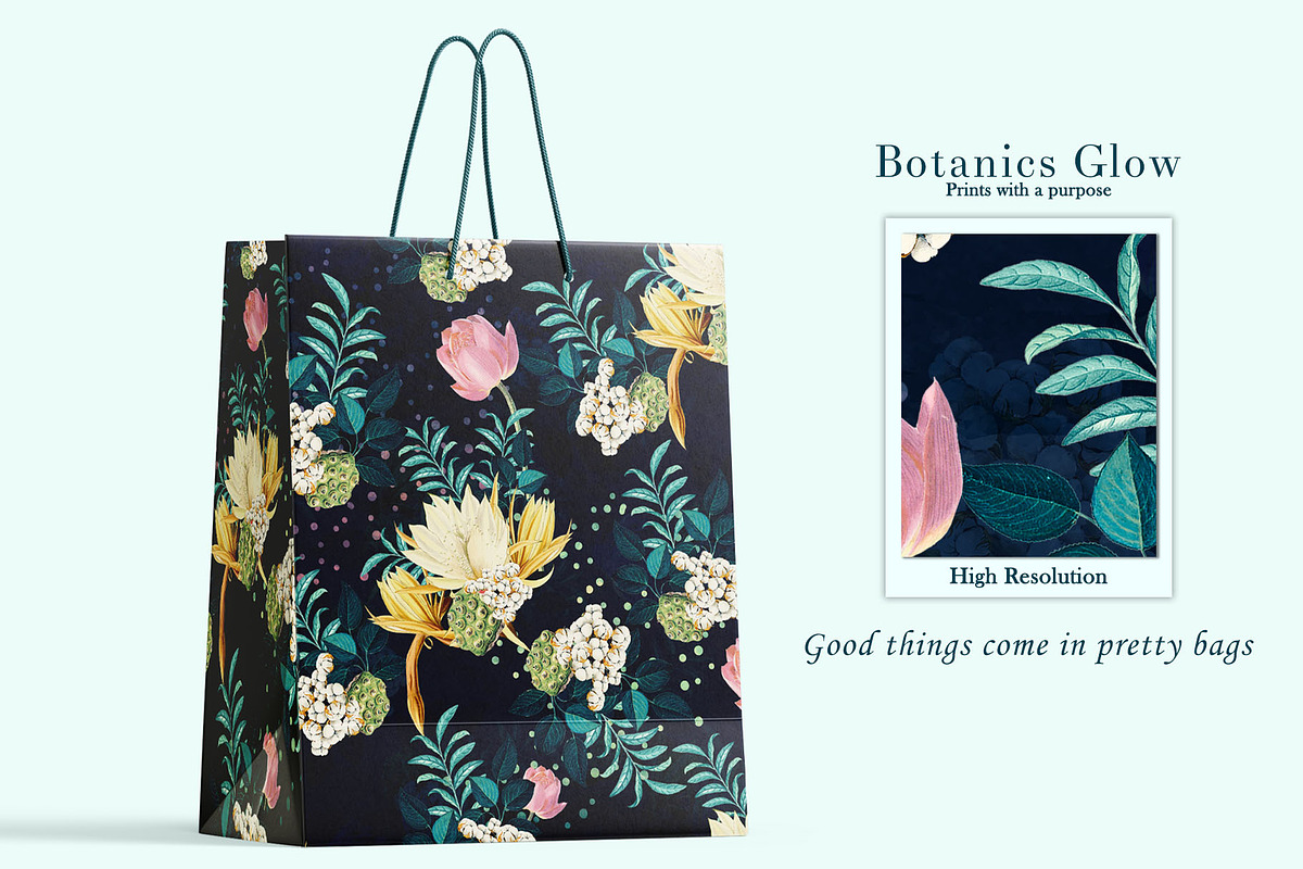 Botanic Glow Pattern & Motifs, a Pattern Graphic by GND ART STUDIO (Photo 3 of 8)