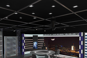 Virtual TV Studio News Set 6