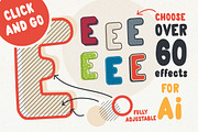 Instant Letter Effect Pack, a Layer Style Add-On by Vitek Graphic (Thumbnail 1 of 6)