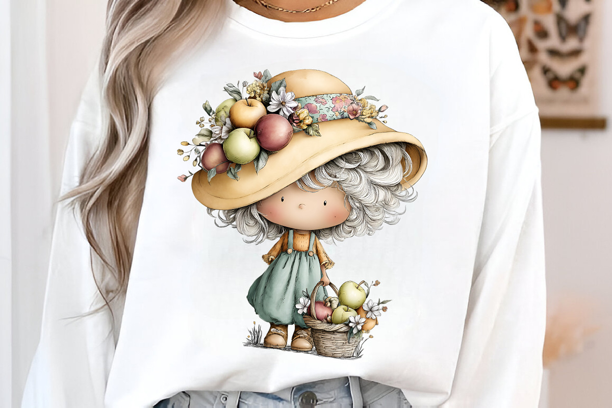 Whimsical summer grandma clipart, an Illustration by SinaCreation (Photo 7 of 8)