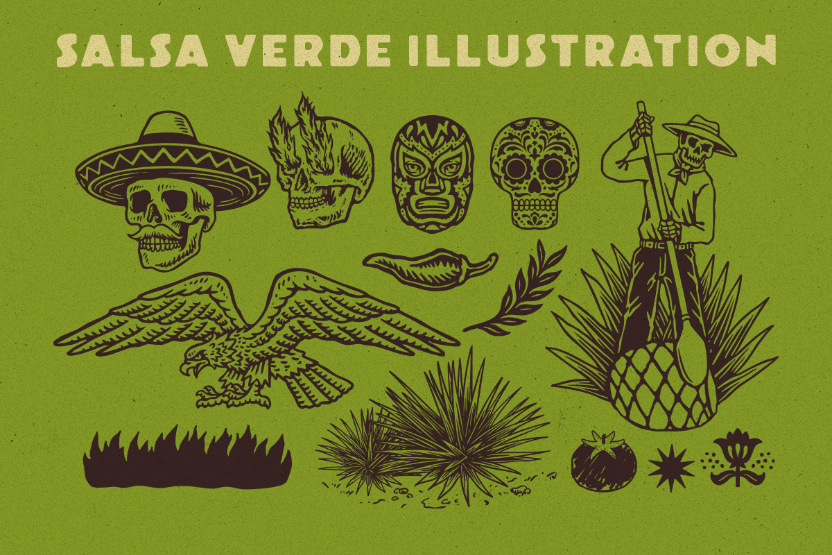 Salsa Grande & Extras!, a Sans Serif Font by IronbirdCreative (Photo 8 of 10)