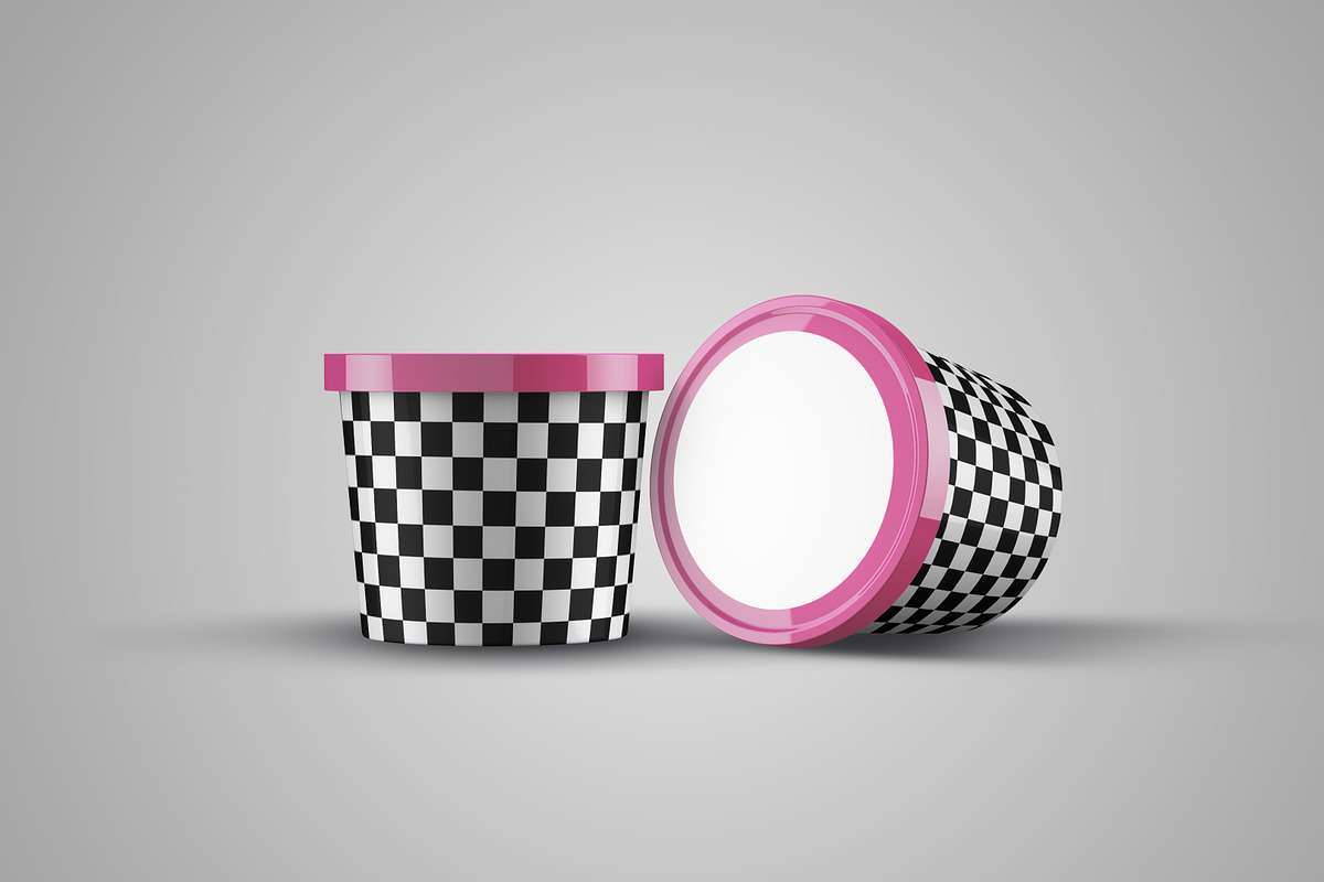 Ice Cream Product Mock-up, a Cups & Container Mockup by graystudio (Photo 2 of 9)