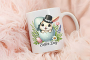 Easter Day Playful Cute Bunny PNG, an Animal Illustration by RobertsArt (Thumbnail 3 of 7)