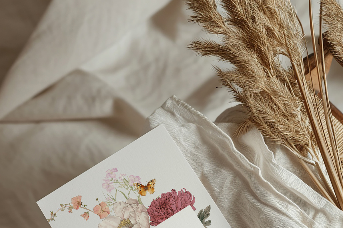 ANTIQUE BOTANICALS Vintage Flowers, a Decorative Illustration by Muse Artist (Photo 7 of 12)