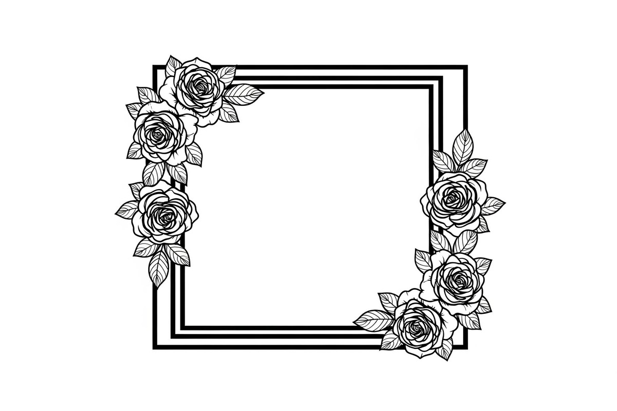 Floral Decorative Frame Vector Bundl, an Illustration by musafir_fashion (Photo 49 of 51)
