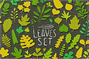 Vector leaves. Nature elements., an Illustration by kostolom3ooo (Thumbnail 1 of 5)