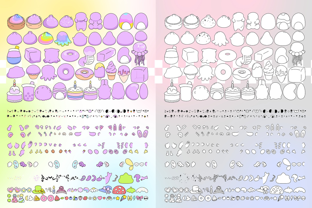 Squishy Creator Character Builder, an Object Graphic by Huxmay (Photo 2 of 12)