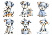 Cute Christmas Fluffy Dogs Clipart, an Illustration by Daily.Designs (Thumbnail 5 of 5)