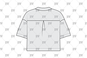 Open Collar Top Fashion Flat, a Shirt Mockup by haydenwentworth (Thumbnail 3 of 3)
