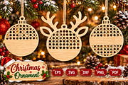 Rattan Christmas Ornament Reindeer, an Object Graphic by Libby Wishes (Thumbnail 1 of 3)