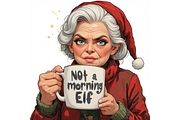 Funny Old Lady Christmas Sublimation, a Decorative Illustration by Creative design (Thumbnail 6 of 7)