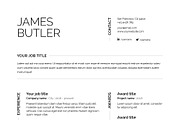James | CV / resume template, a Resume Template by CV house (Thumbnail 4 of 9)