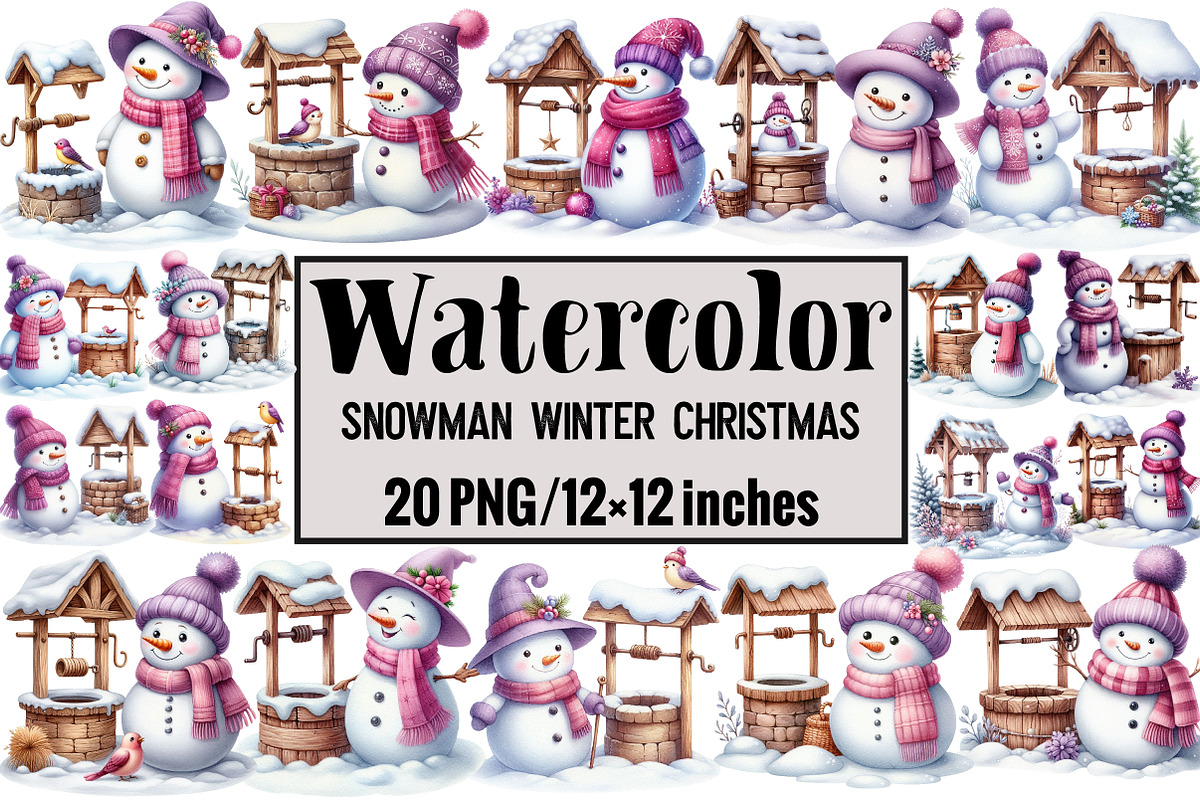 Snowman Winter Christmas, an Illustration by Design Market (Photo 1 of 3)