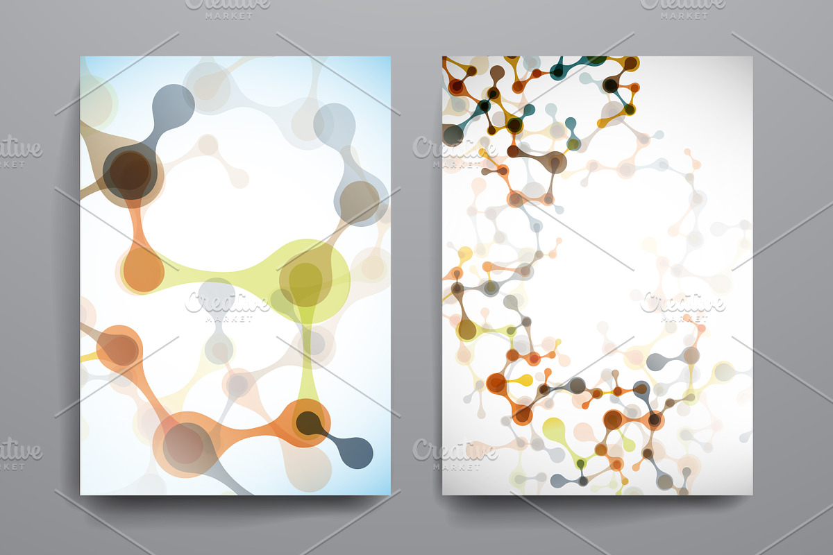Brilliant brochures in DNA style, a Brochure Template by Palau
