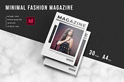 Minimal Fashion Magazine Template, a Magazine Template by retrographix (Thumbnail 1 of 17)