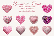 Pink Heart Frames & Elements, an Object Graphic by NatalieArtShop (Thumbnail 4 of 8)