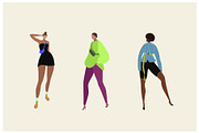 Fashion girls character, a Person Illustration by lemonoff (Thumbnail 4 of 5)