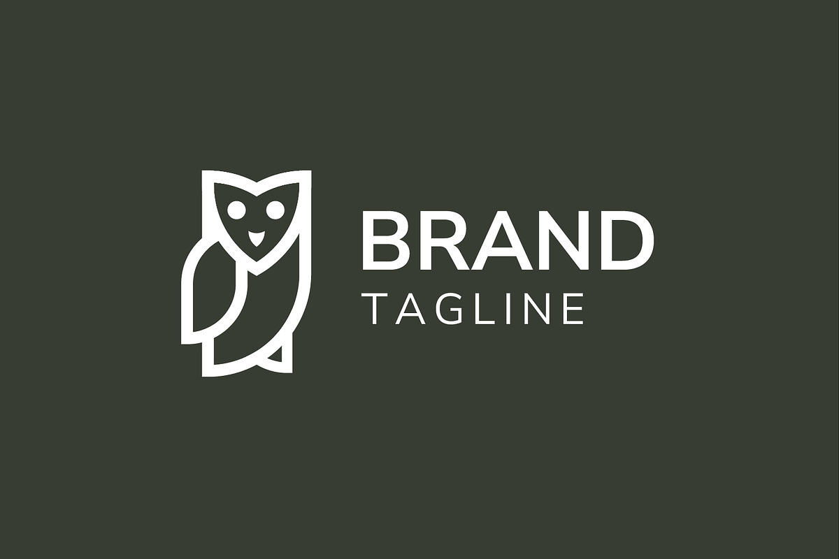 Owl Monoline Logo, a Branding & Logo Template by TA Branding (Photo 1 of 2)
