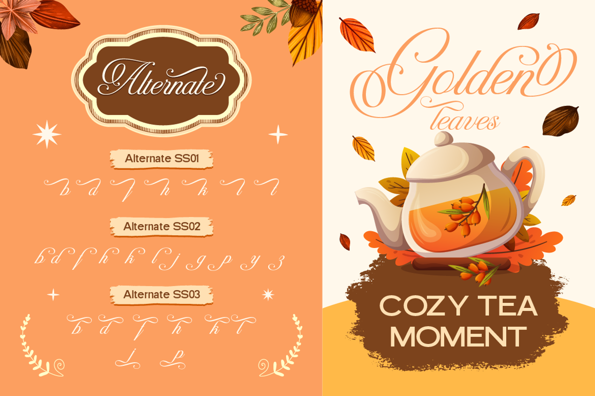 Emasline Goldenstone, a Sans Serif Font by Burntilldead (Photo 6 of 12)