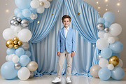 Blue Birthday Balloon Backdrops, a Background Graphic by 3Motional (Thumbnail 17 of 20)