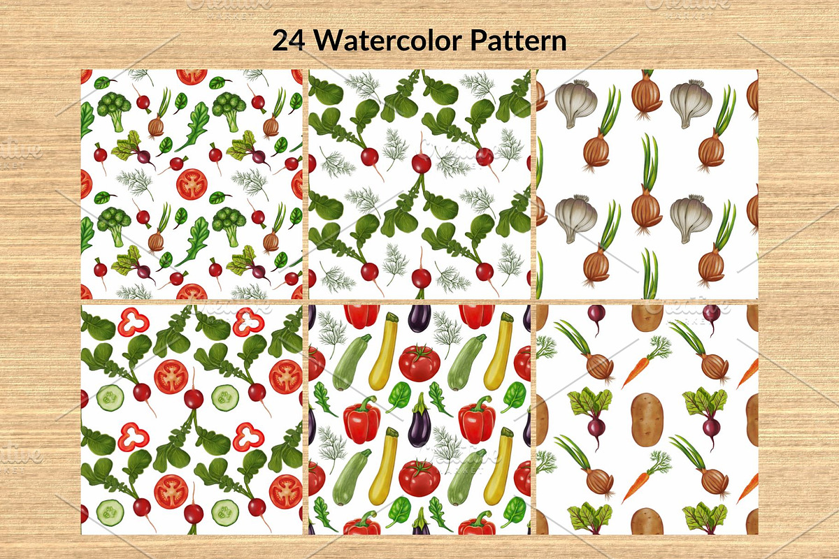 Watercolor Vegetables, a Food Illustration by Elatedowl (Photo 4 of 17)