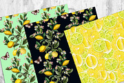 Lemon Pattern Papers, a Pattern Graphic by NastiaDesignsPrints (Thumbnail 3 of 7)
