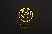 Seashell. Linear geometric logo, a Branding & Logo Template by le-genda (Thumbnail 3 of 15)