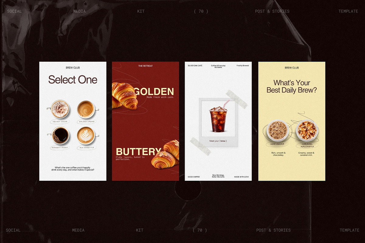 BREW | Instagram Post & Story (I), a Social Media Template by Prapti Design (Photo 6 of 10)